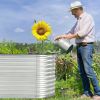 Raised Garden Bed with Open Base for Growing Vegetables