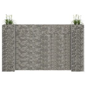 H-Shaped Gabion Planter Steel Wire 223.6"x15.7"x59.1"