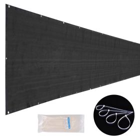 Privacy Fence 50x4FT Flat Wire Black