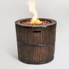 Concrete Round Propane Gas Fire Pit Wine Barrel Fire Pit - as Pic