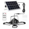 Solar Pendant Lights IP65 Waterproof Shed Light 120ï¿½ï¿½ Adjustable Garage Light with 3 Timing Modes 4 Brightness Levels