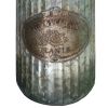 Decorative Flowers and Plants Metal Can with Handle; Gray