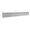 Garden Raised Bed Galvanized Steel 236.2"x31.5"x30.3" Gray