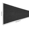 Privacy Fence 50x4FT Flat Wire Black