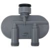 Double Outlet Water Timer with Ball Valves