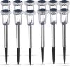 Solar Pathway Lights, Solar Garden Lights Outdoor White, Waterproof Led Path Lights for Yard, Patio, Landscape, Walkway