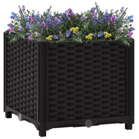 Raised Bed 15.7"x15.7"x15" Polypropylene (Color: Black)