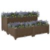 Raised Bed 31.5"x31.5"x15" Polypropylene