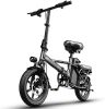 Electric Bike 500W Electric Commuter Bikes;  Folding Mini Ebike 14'' Electric Bicycle with 48V 18Ah Battery;  21MPH Adults/Teens City E Bike