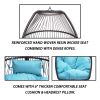 Hanging Egg Swing Chair with Stand Hammock Chair with Soft Cushion and Pillow for Backyard, Garden, Patio XH