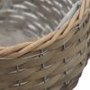 Planter 3 pcs Wicker with PE Lining