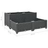 Raised Bed 31.5"x31.5"x15" Polypropylene