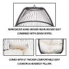 Hanging Egg Swing Chair with Stand Hammock Chair with Soft Cushion and Pillow for Backyard, Garden, Patio XH