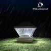 Waterproof White LED Solar Post Lamps, 2/4/6 Pack