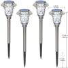 Solar Pathway Lights, Solar Garden Lights Outdoor White, Waterproof Led Path Lights for Yard, Patio, Landscape, Walkway